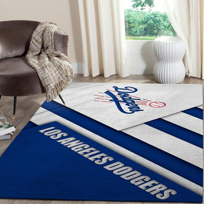 Los Angeles Dodgers Area Rug MLB Area Rug Living Room Rug Indoor Rug Rectangle Carpet