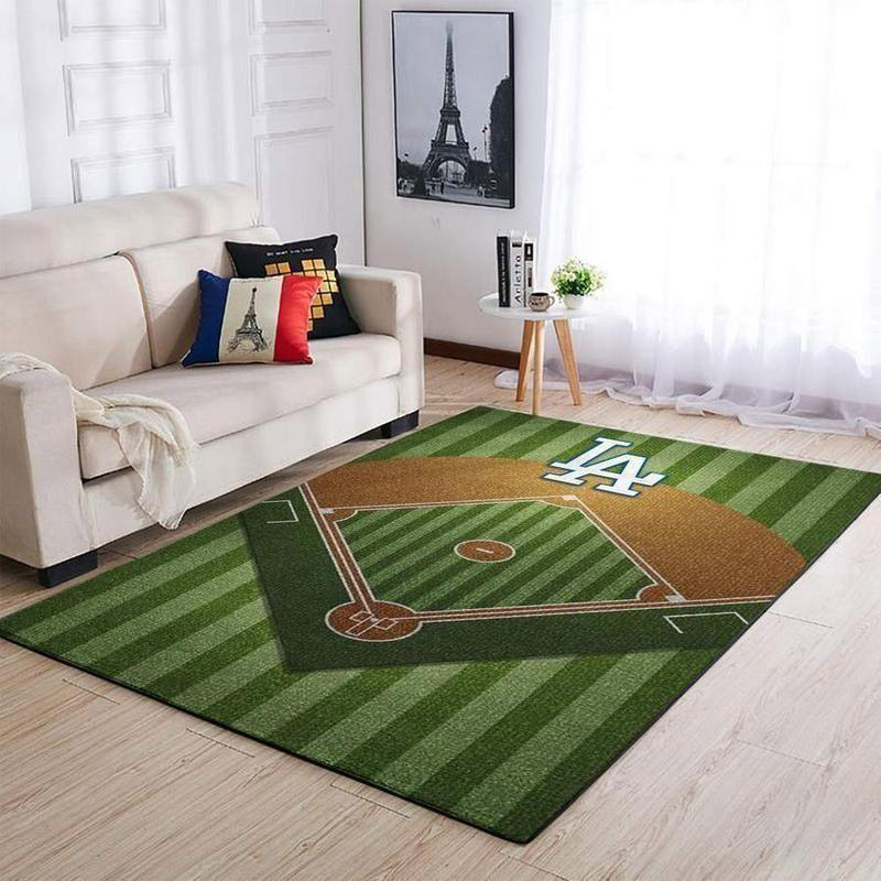 Los Angeles Dodgers Area Rug MLB Area Rug Living Room Area Rug Indoor Rug Rectangle Carpet