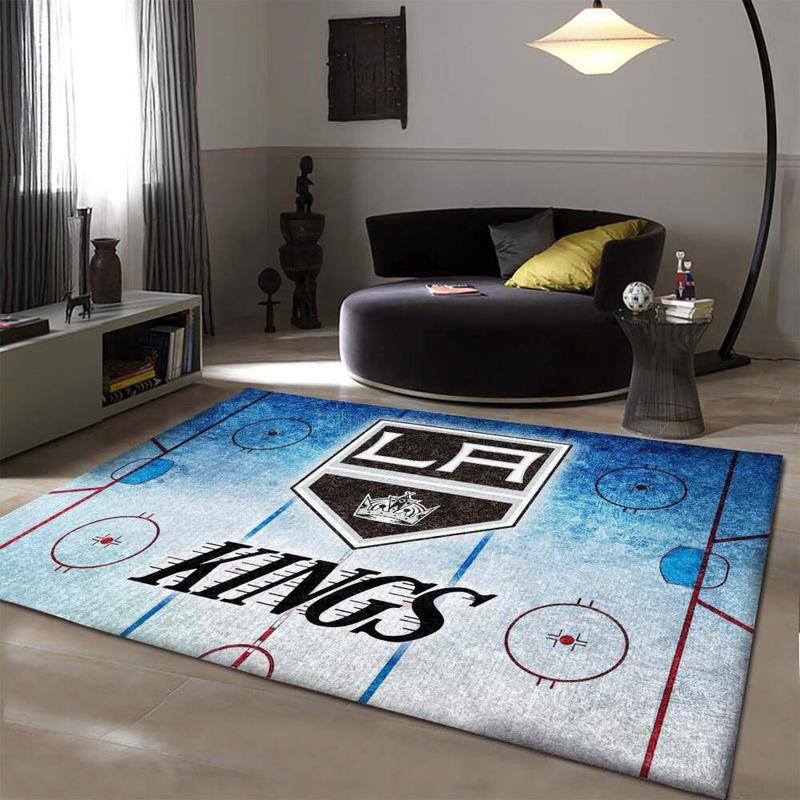 Los Angeles Kings Area Rug NHL Area Rug Dining Room Rug Indoor Indoor Rugs Rectangle Carpet