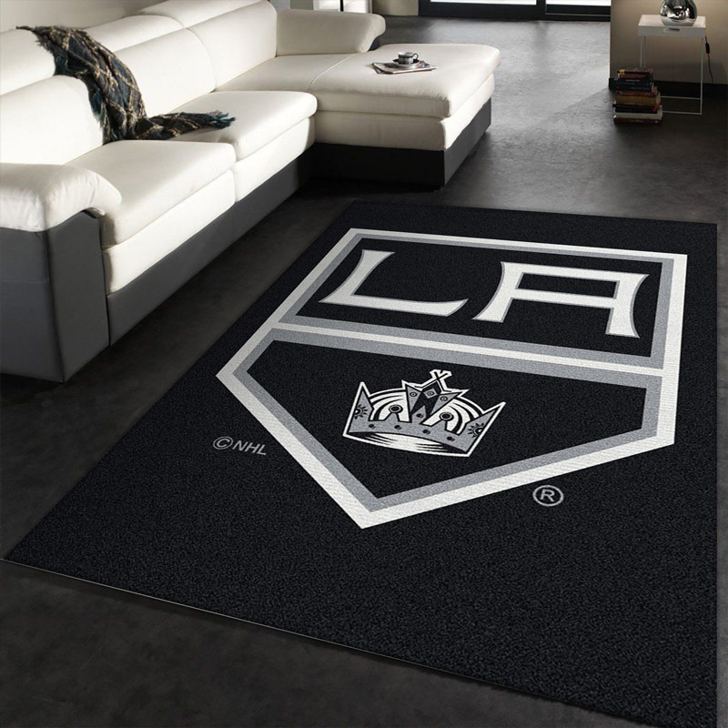Los Angeles Kings Area Rug NHL Area Rug Bathroom Rug Indoor Rugs Rectangle Carpet