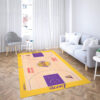 los angeles lakers rug living room carpet regtangle carpet floor decor home decor ver 441