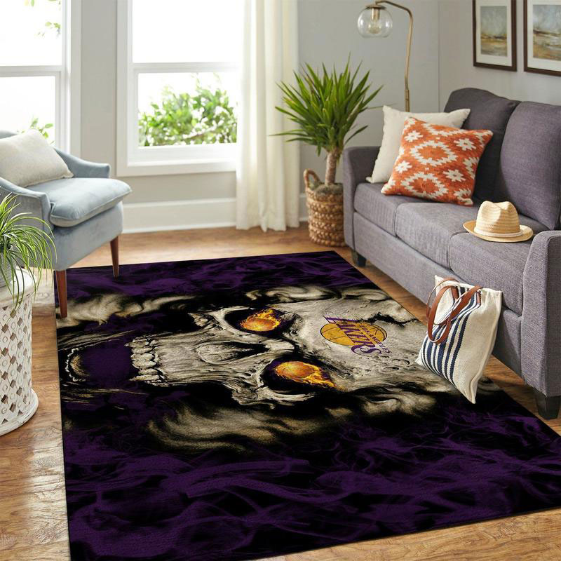 Los Angeles Lakers Rug NBA Area Rug Living Room Rug Indoor Rug Rectangle Carpet