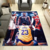 Los Angeles Lakers Area Rug NBA Area Rug Bedroom Rug Indoor Indoor Rug Rectangle Carpet 3 los angeles lakers rug living room carpet regtangle carpet floor decor home decor ver 459