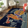 Los Angeles Lakers Area Rug NBA Area Rug Bedroom Rug Indoor Rug Rectangle Carpet 3 los angeles lakers rug living room carpet regtangle carpet floor decor home decor ver 461