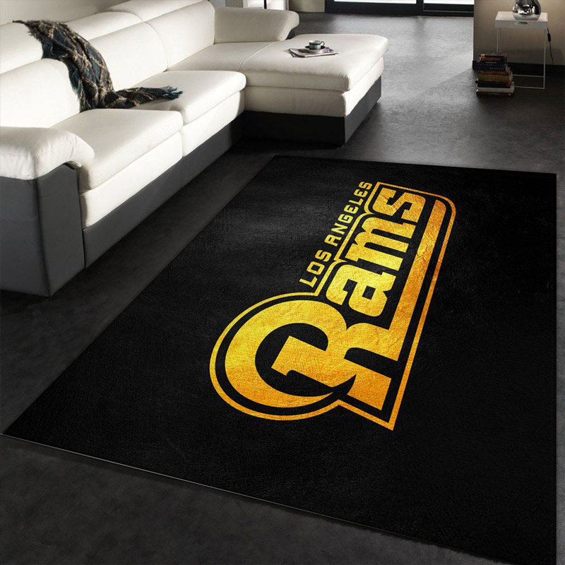 Los Angeles Rams Rug NFL Area Rug Living Room Rug Indoor Rug Rectangle Carpet