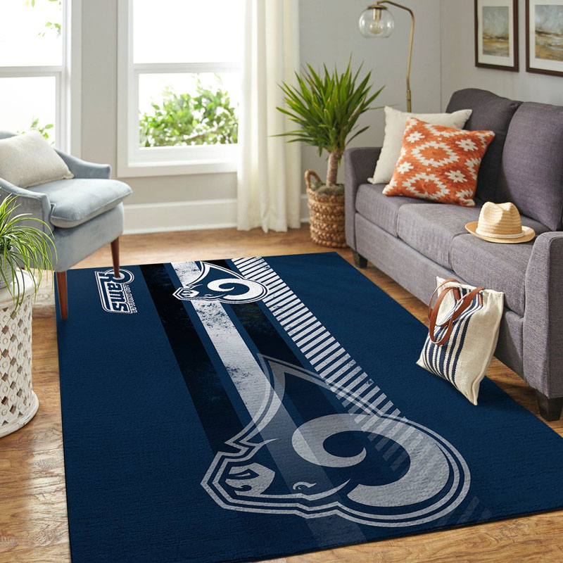 Los Angeles Rams Area Rug NFL Area Rug Bedroom Rug Indoor Rug Rectangle Carpet