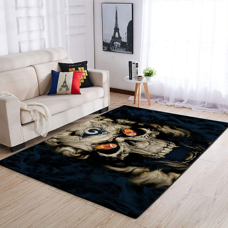 Los Angeles Rams Rug NFL Area Rug Dining Room Rugs Indoor Indoor Rug Rectangle Carpet