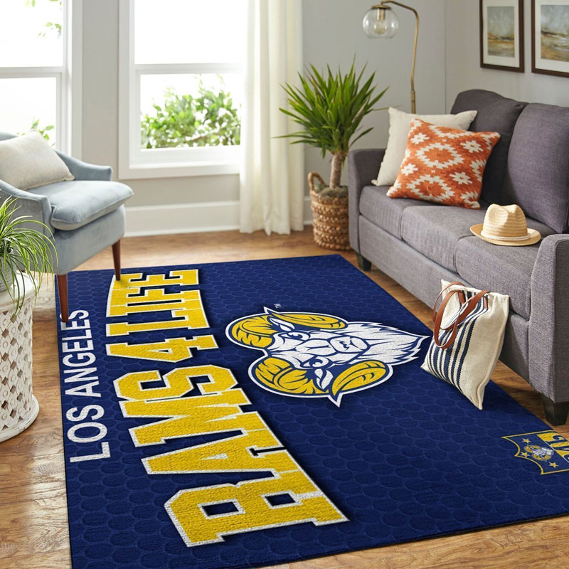 Los Angeles Rams Rug NFL Area Rug Living Room Rug Indoor Indoor Rug Rectangle Carpet