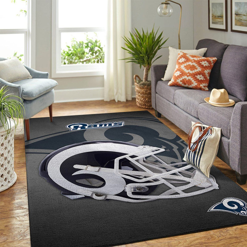 Los Angeles Rams Rug NFL Area Rug Living Room Area Rug Indoor Indoor Rugs Rectangle Carpet