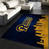 los angeles rams rug bathroom rug floor rug regtangle carpet home decor ver 1214
