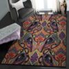 mandala indoor outdoor carpet bohemian pattern rug