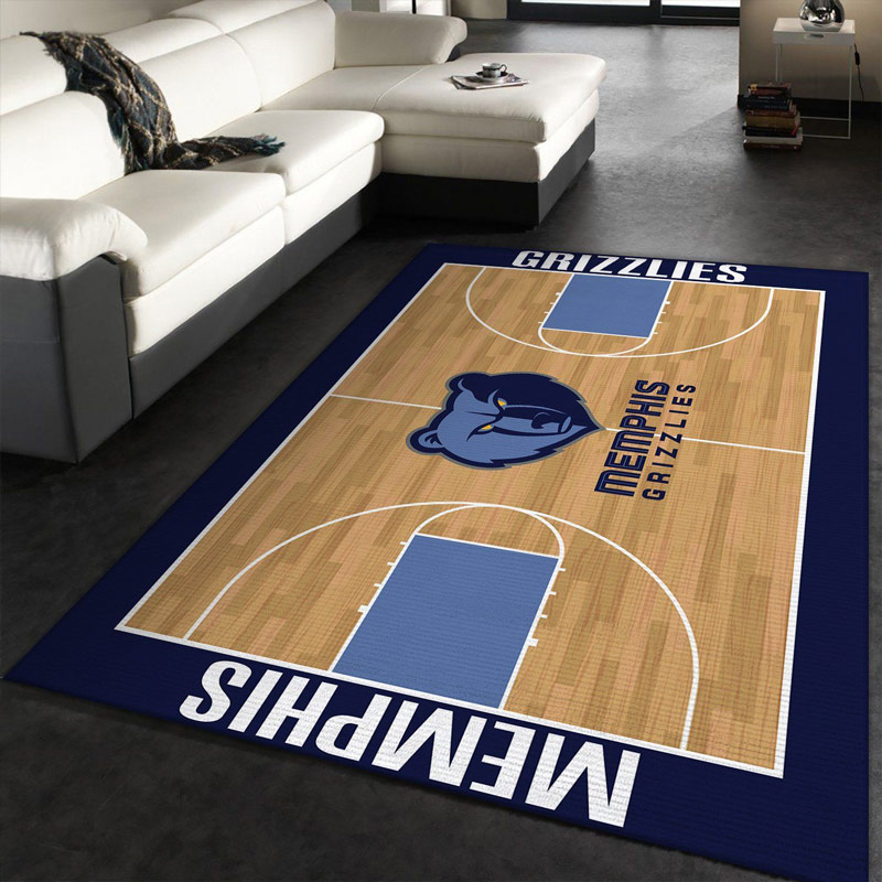 Memphis Grizzlies Area Rug NBA Area Rug Bedroom Area Rug Indoor Indoor Rug Rectangle Carpet
