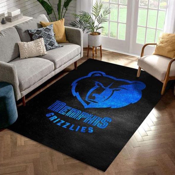 Memphis Grizzlies Rug NBA Area Rug Bathroom Rugs Indoor Rug Rectangle Carpet