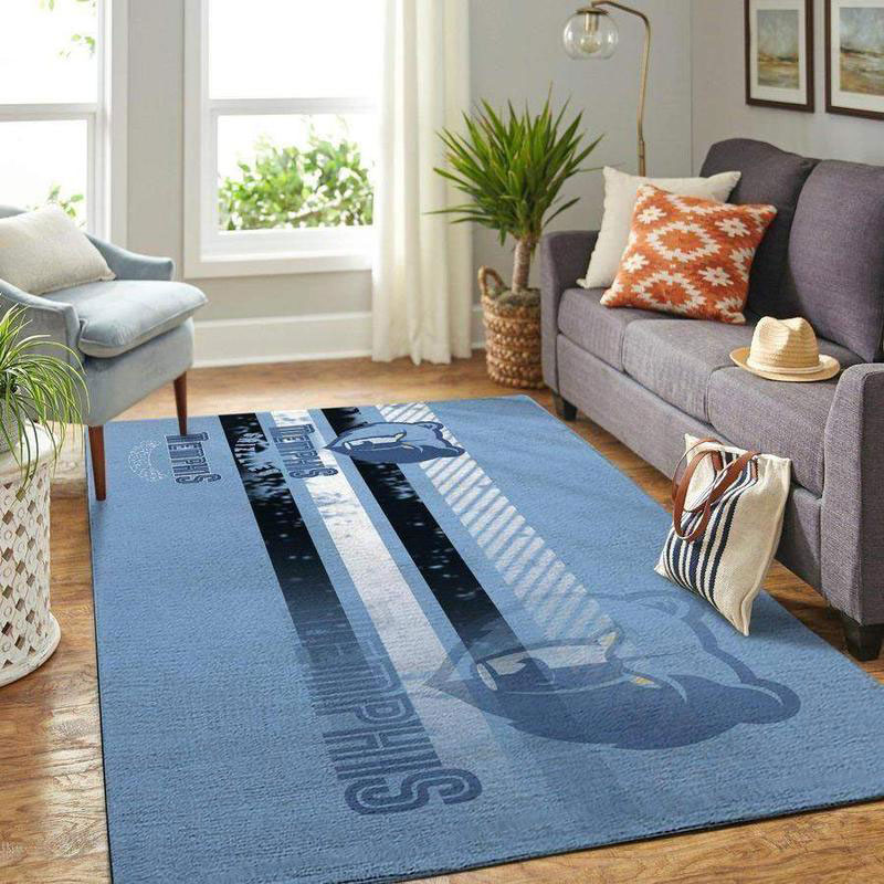 Memphis Grizzlies Area Rug NBA Area Rug Bedroom Rug Indoor Rugs Rectangle Carpet