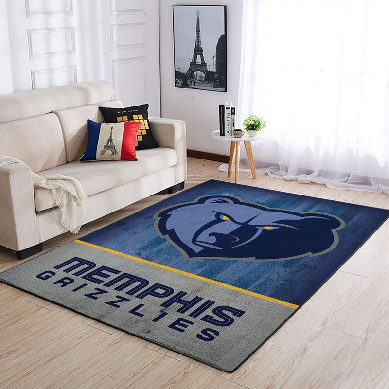 Memphis Grizzlies Rug NBA Area Rug Dining Room Rugs Indoor Rug Rectangle Carpet