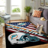 miami dolphins area rug bath rug floor rug regtangle carpet home decor ver 1230