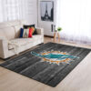 miami dolphins area rug bath rug floor rug regtangle carpet home decor ver 1231