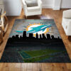 miami dolphins area rug living room rug floor rug regtangle carpet home decor ver 1243