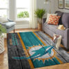 miami dolphins carpet bath rug floor rug regtangle carpet home decor ver 1250