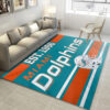 miami dolphins carpet bath rug floor rug regtangle carpet home decor ver 1253