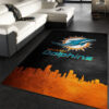 miami dolphins carpet living room rug floor rug regtangle carpet home decor ver 1264