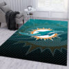 miami dolphins rug living room rug floor rug regtangle carpet home decor ver 1286