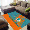 miami dolphins rug living room rug floor rug regtangle carpet home decor ver 1290