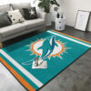 Miami Dolphins Area Rug NFL Area Rug Bedroom Area Rug Indoor Rugs Rectangle Carpet 4 miami dolphins rug living room rug floor rug regtangle carpet home decor ver 1291