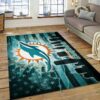miami dolphins rug living room rug floor rug regtangle carpet home decor ver 1295