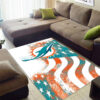 miami dolphins rugs bath rug floor rug regtangle carpet home decor ver 1297