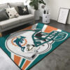 miami dolphins rugs bath rug floor rug regtangle carpet home decor ver 1299