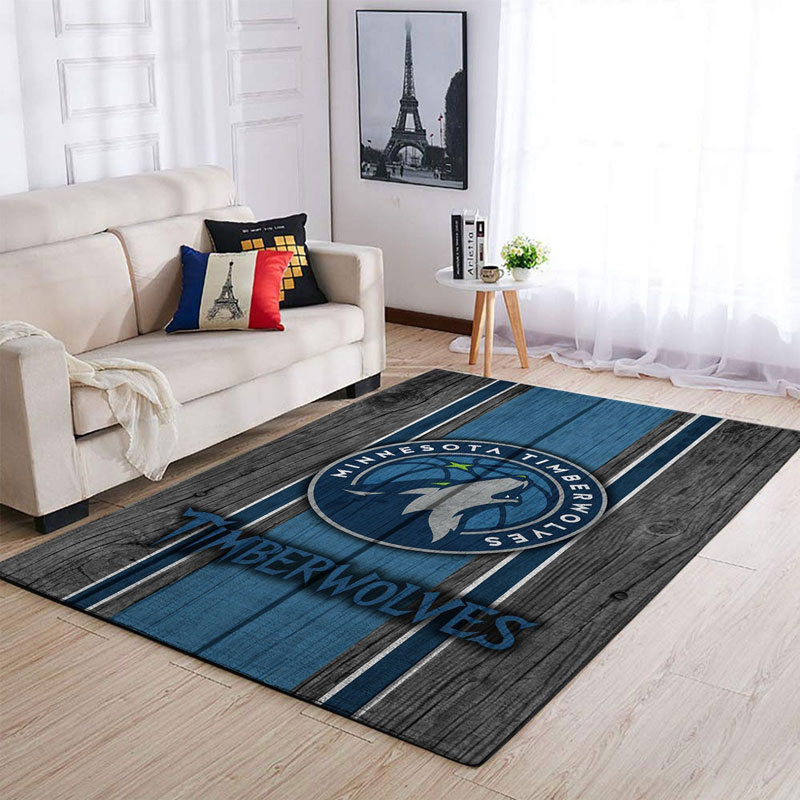 Minnesota Timberwolves Rug NBA Area Rug Living Room Area Rug Indoor Indoor Rug Rectangle Carpet