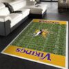minnesota vikings area rug living room rug floor rug regtangle carpet home decor ver 1320