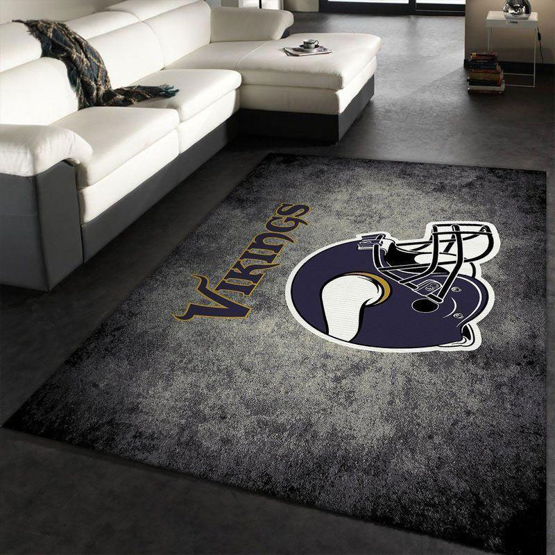 Minnesota Vikings Rug NFL Area Rug Living Room Rug Indoor Rugs Rectangle Carpet