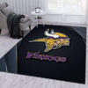 minnesota vikings rug bathroom rug floor rug regtangle carpet home decor ver 1352