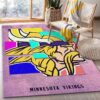 minnesota vikings rug bathroom rug floor rug regtangle carpet home decor ver 1353
