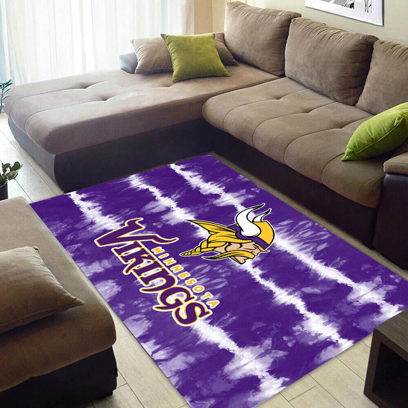 Minnesota Vikings Rug NFL Area Rug Living Room Area Rug Indoor Rugs Rectangle Carpet