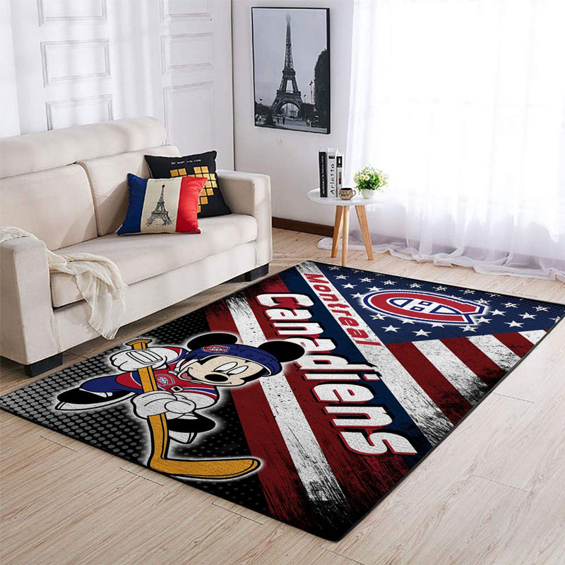 Montreal Canadiens Rug NHL Area Rug Bathroom Rug Indoor Indoor Rug Rectangle Carpet