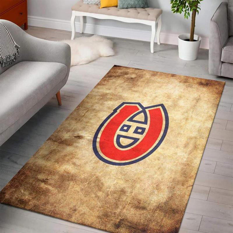 Montreal Canadiens Area Rug NHL Area Rug Kitchen Rug Indoor Rugs Rectangle Carpet