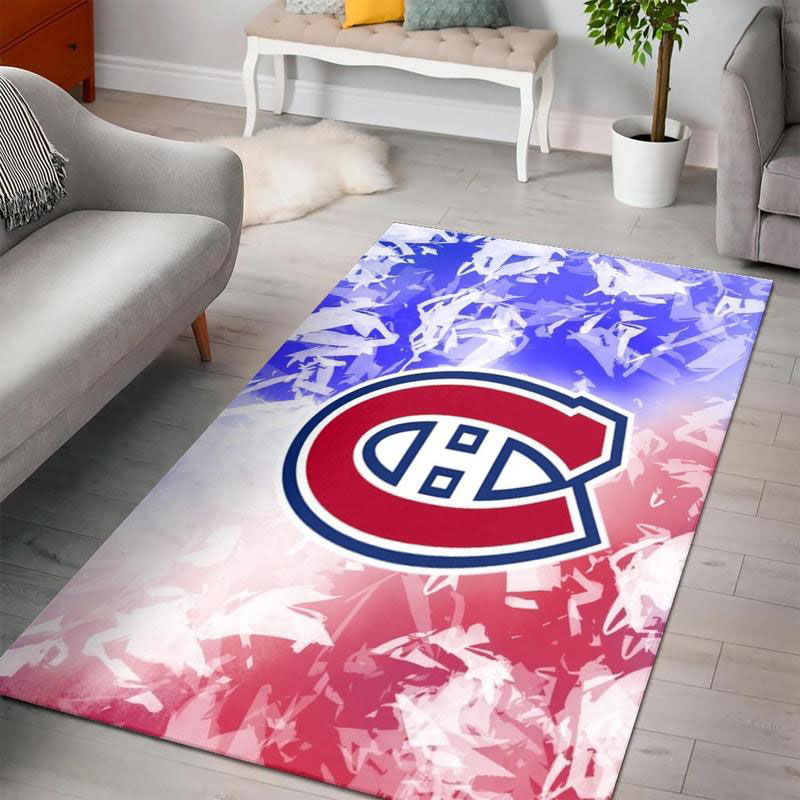 Montreal Canadiens Area Rug NHL Area Rug Bedroom Area Rug Indoor Indoor Rugs Rectangle Carpet