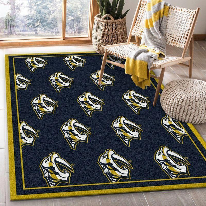 Nashville Predators Area Rug NHL Area Rug Living Room Area Rug Indoor Indoor Rugs Rectangle Carpet
