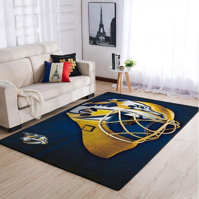 Nashville Predators Rug NHL Area Rug Bedroom Rug Indoor Rugs Rectangle Carpet