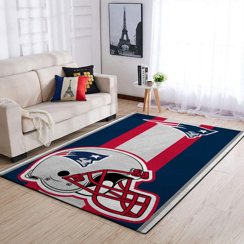 New England Patriot Rug NFL Area Rug Living Room Area Rug Indoor Indoor Rug Rectangle Carpet