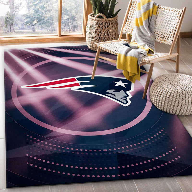 New England Patriot Area Rug NFL Area Rug Bedroom Rug Indoor Rugs Rectangle Carpet