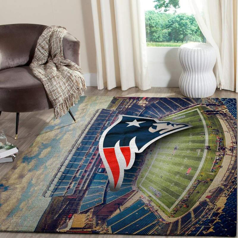 New England Patriot Area Rug NFL Area Rug Bedroom Rug Indoor Rugs Rectangle Carpet
