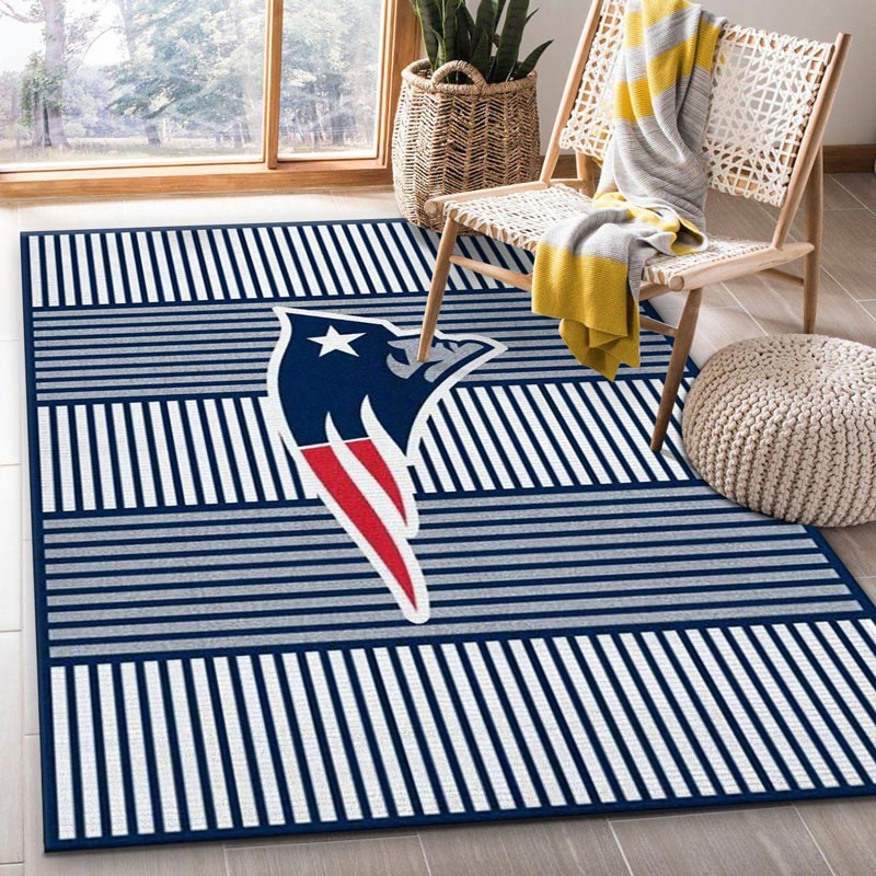 New England Patriot Area Rug NFL Area Rug Bathroom Rug Indoor Indoor Rug Rectangle Carpet