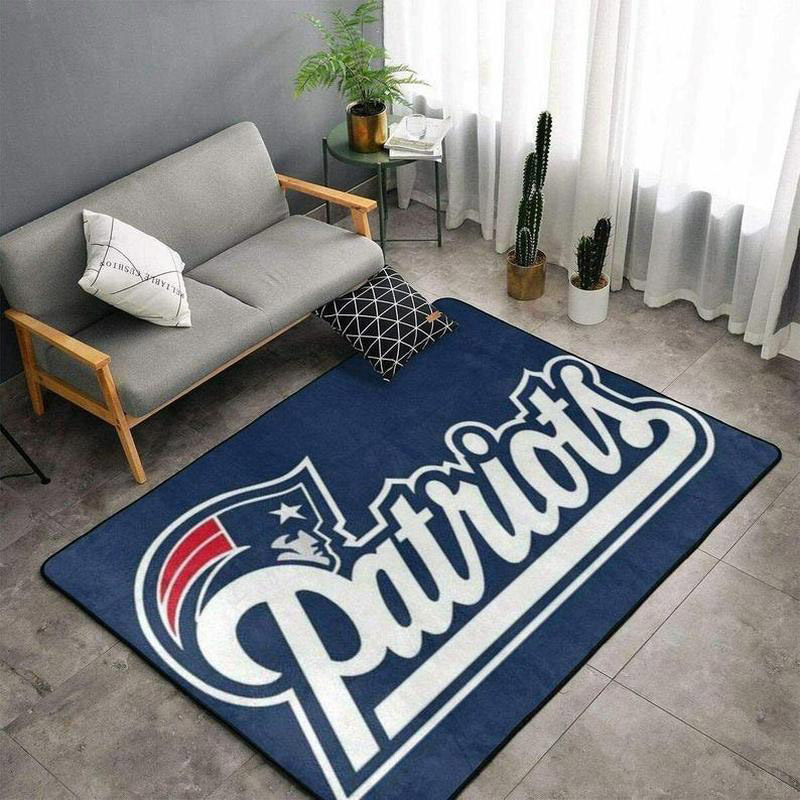 New England Patriot Area Rug NFL Area Rug Bathroom Rugs Indoor Rugs Rectangle Carpet