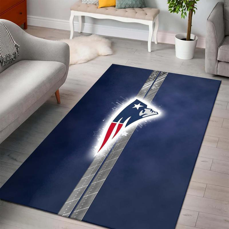 New England Patriot Rug NFL Area Rug Living Room Area Rug Indoor Indoor Rug Rectangle Carpet