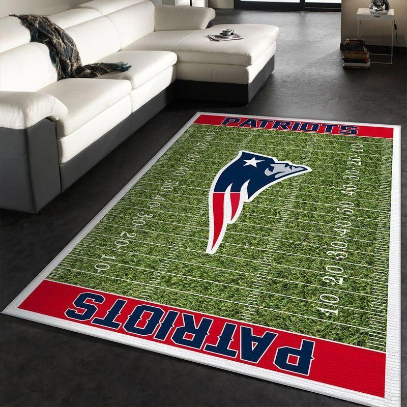 New England Patriot Area Rug NFL Area Rug Living Room Area Rug Indoor Rug Rectangle Carpet