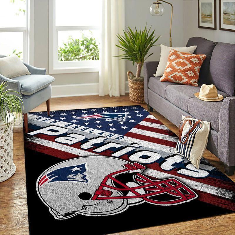 New England Patriot Area Rug NFL Area Rug Kitchen Rug Indoor Indoor Rug Rectangle Carpet